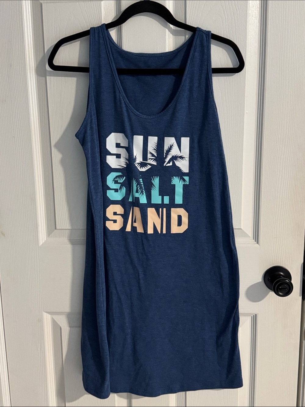Blue 'Sun Salt Sand' Tank One-Piece